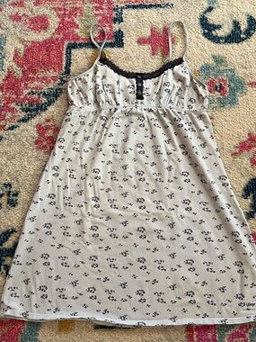 Vintage blue slip nightgown cotton